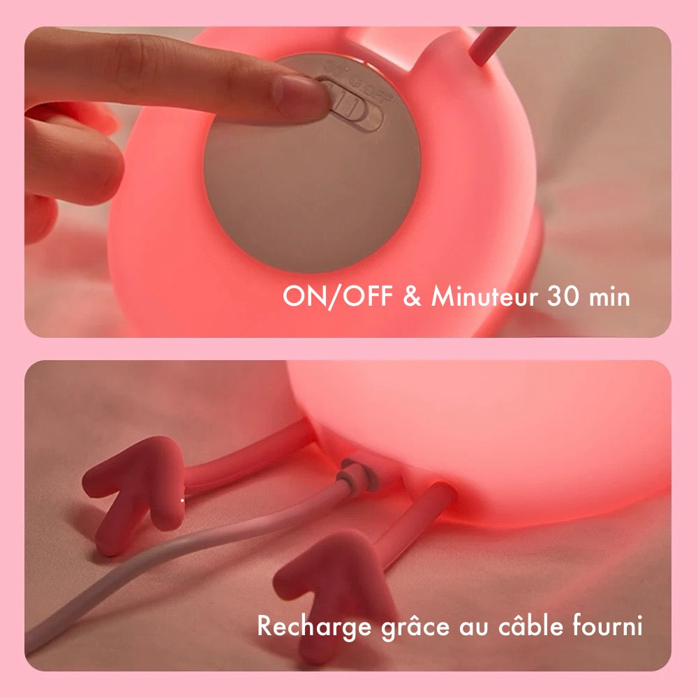 Veilleuse Flamant Rose